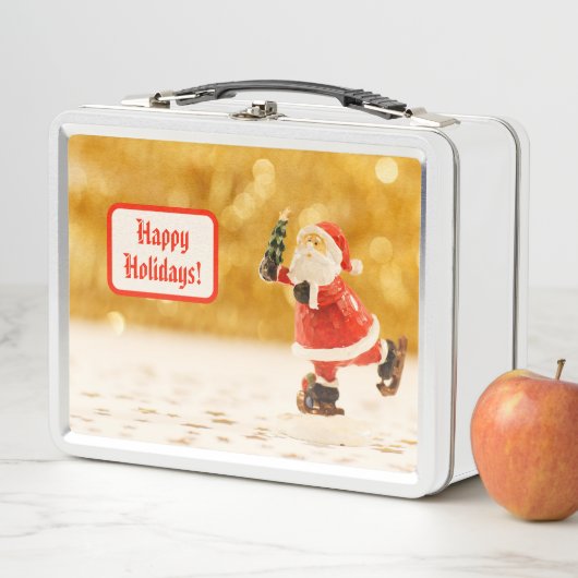 Niedlich Skaten Santa Metall Brotdose (Beispiel)