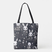 Niedlich Skeleton Bunnies Halloween Tasche (Rückseite)