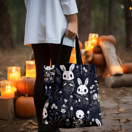 Niedlich Skeleton Bunnies Halloween Tasche