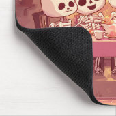 Niedlich Skeleton Dinner Party - Mousepad (Ecke)
