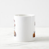 Niedlich Skeleton Halloween Hexenkürbis Kaffeetasse (Mittel)