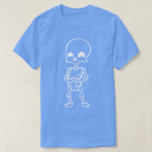 Niedlich Skeleton Punk oder Hippie T-Shirt (Design vorne)