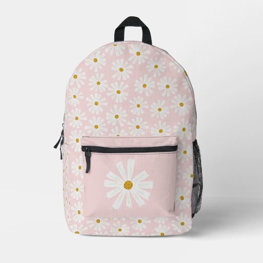 Niedlich Sketch Daisy Muster Bedruckter Rucksack (Vorderseite)