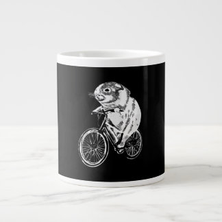 Niedlich Sketch Guinea Schweinchen Fahrrad | Niedl Jumbo-Tasse
