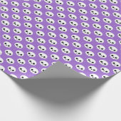Niedlich Skull Halloween Pattern Geschenkpapier (Ecke)