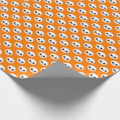 Niedlich Skull Halloween Pattern Geschenkpapier (Ecke)