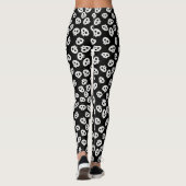 Niedlich Skull Pattern Goth Halloween Leggings (Rückseite)