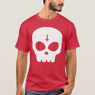 Niedlich Skull Punk Rock Skeleton Gothic Grim Hall T-Shirt