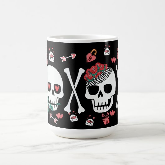 Niedlich Skulptur Valloween Valentine XOXO Kaffeetasse (Mittel)