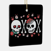 Niedlich Skulptur Valloween Valentine XOXO Keramikornament (Rechts)