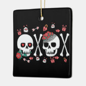 Niedlich Skulptur Valloween Valentine XOXO Keramikornament (Links)