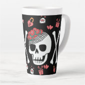 Niedlich Skulptur Valloween Valentine XOXO Milchtasse (Rechte Ecke)