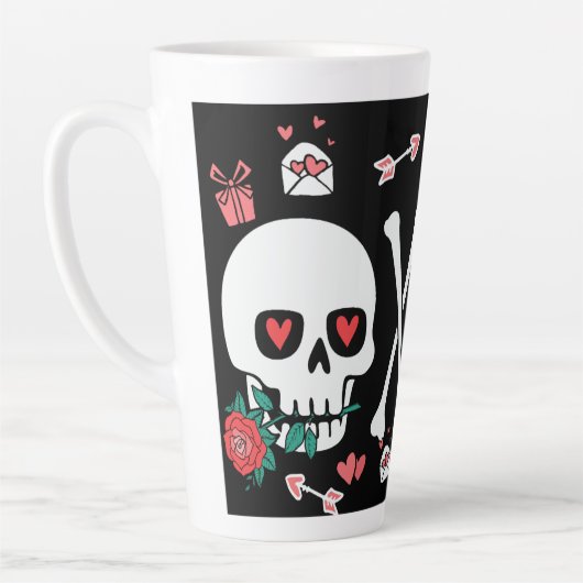 Niedlich Skulptur Valloween Valentine XOXO Milchtasse (Links)