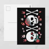 Niedlich Skulptur Valloween Valentine XOXO Postkarte (Vorne/Hinten)