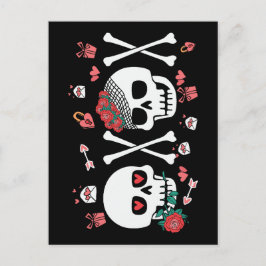 Niedlich Skulptur Valloween Valentine XOXO Postkarte