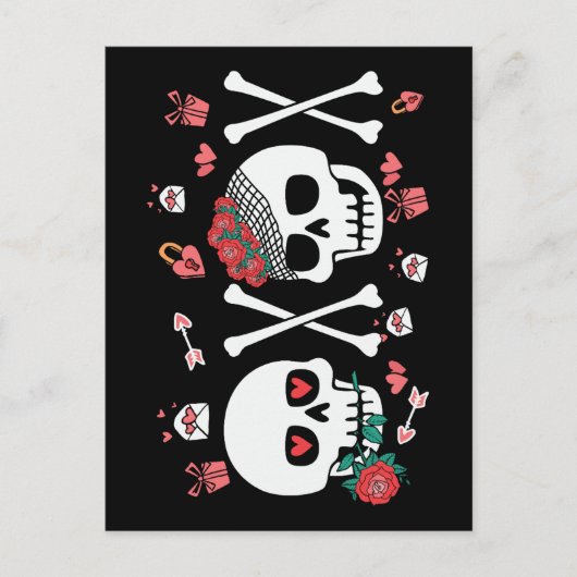 Niedlich Skulptur Valloween Valentine XOXO Postkarte (Vorderseite)