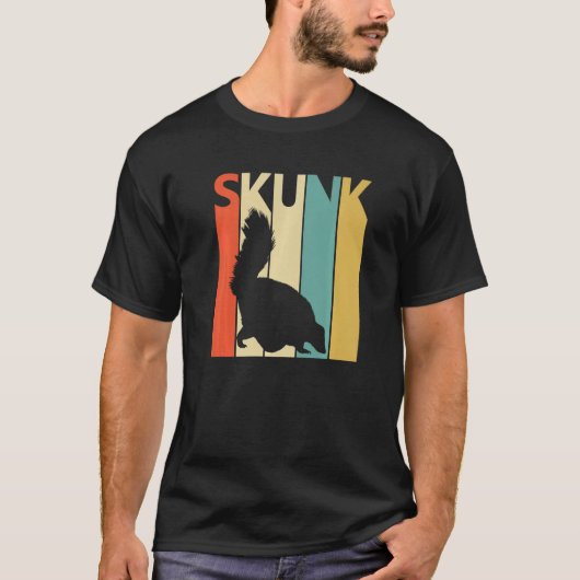 Niedlich Skunk Animal T-Shirt (Vorderseite)