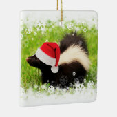 Niedlich Skunk Weihnachtsfeiertag Keramikornament (Rechts)