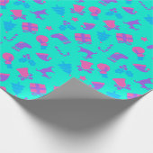 Niedlich Sky Blue Weihnachtspapier Geschenkpapier (Ecke)