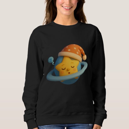 Niedlich Sleeping Star Sweatshirt (Vorderseite)