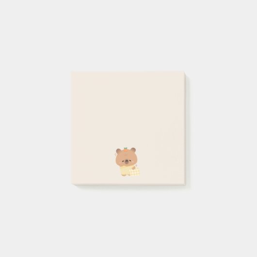 Niedlich Sleepy Capybara Post-it Klebezettel (Vorderseite)