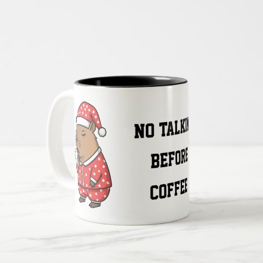 Niedlich Sleepy Capybara Tasse | Gemütlicher und e (Vorderseite Links)