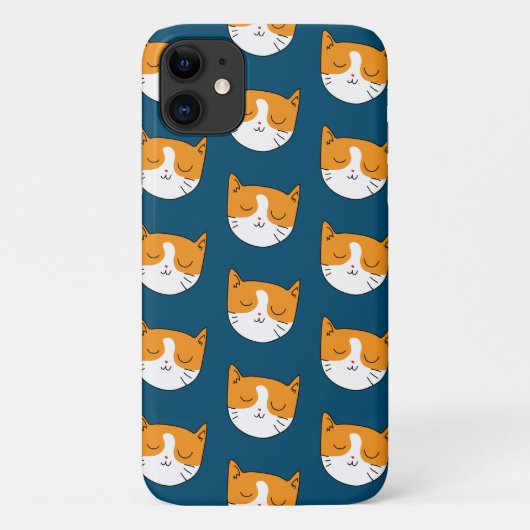 Niedlich Sleepy Cat iPhone 11 Fall Case-Mate iPhone Hülle (Rückseite)
