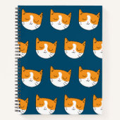 Niedlich Sleepy Cat Notebook Notizblock (Vorderseite)