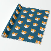 Niedlich Sleepy Cat Wrapper Geschenkpapier (Ungerollt)