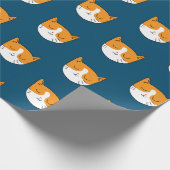 Niedlich Sleepy Cat Wrapper Geschenkpapier (Ecke)