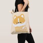 Niedlich Sleepy Corgi Tasche (Von Nahem)