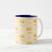 Niedlich Sleepy Corgi Zweifarbige Tasse (VorderseiteRechts)