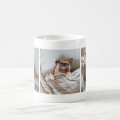 Niedlich Sleepy Dog Lover's Foto Collage Tasse (Mittel)