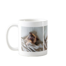 Niedlich Sleepy Dog Lover's Foto Collage Tasse