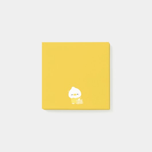 Niedlich Sleepy Duck Post-it Klebezettel (Vorderseite)