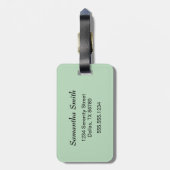 Niedlich Sleepy Little Fox Gepäckanhänger (Rückseite vertikal)