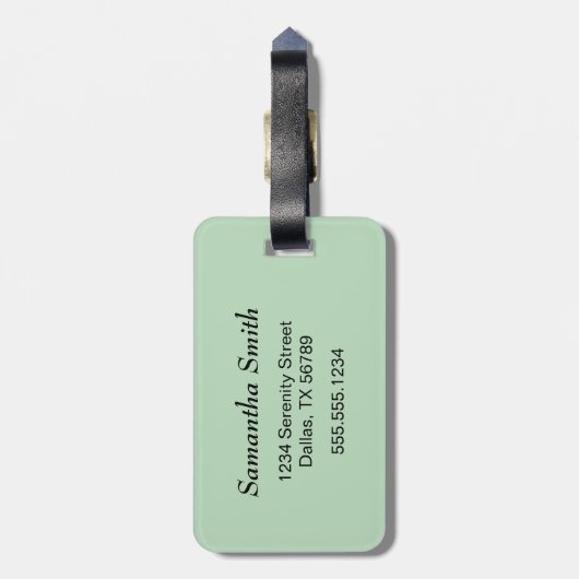 Niedlich Sleepy Little Fox Gepäckanhänger (Rückseite vertikal)