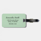 Niedlich Sleepy Little Fox Gepäckanhänger (Rückseite horizontal)