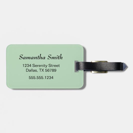 Niedlich Sleepy Little Fox Gepäckanhänger (Rückseite horizontal)