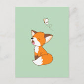 Niedlich Sleepy Little Fox Postkarte (Vorderseite)