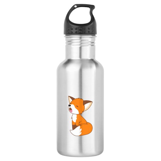 Niedlich Sleepy Little Fox Trinkflasche (Vorderseite)