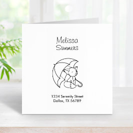 Niedlich Sleepy Little Fox unter der Adresse Gummistempel