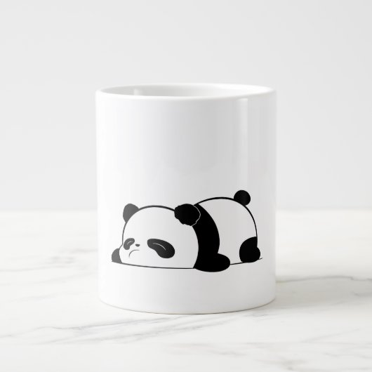 Niedlich Sleepy Panda Design Jumbo-Tasse (Vorderseite)