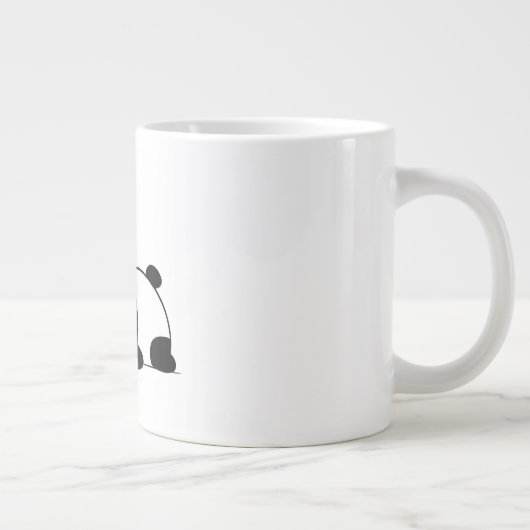 Niedlich Sleepy Panda Design Jumbo-Tasse (Rechts)