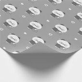 Niedlich Sleepy Panda Geschenkpapier (Ecke)