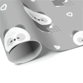 Niedlich Sleepy Panda Geschenkpapier (Rolleneckpunkt)