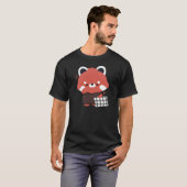 Niedlich Sleepy Red Panda T-Shirt (Vorne ganz)