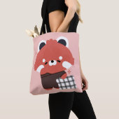 Niedlich Sleepy Red Panda Tasche (Von Nahem)