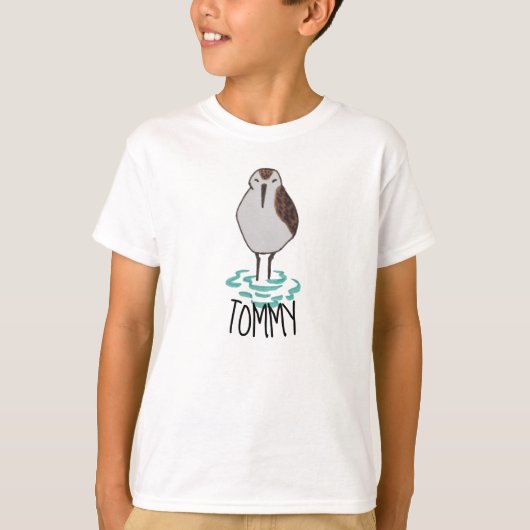 Niedlich Sleepy Sandpiper T-Shirt (Vorderseite)