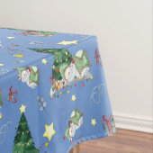 Niedlich Sleepy Snowman Holiday Pattern Tischdecke (Beispiel)